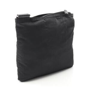 Prada Nylon Bag Re Shoulder Leather Black